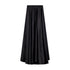 Satin Circle Skirt- Black