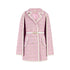 Glimmer Tweed Cape Dress - Pink