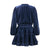 Symphony Velvet  Dress - Navy