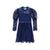 Monroe Lace Sleeve Mini Dress - Navy