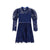 Monroe Lace Sleeve Mini Dress - Navy