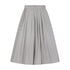 Pleated Taffeta Skirt- Grey