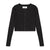 Ribbed Cardi- Black