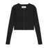 Ribbed Cardi- Black