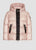 Down Jacket Detach Hood - Bk/Pink