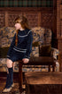 Knitted Dress with Contrast Trim
