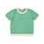 Short Sleeved Knit Tshirt- Green