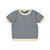 Bi Color Knit Top - Ecru/Dark Navy