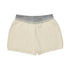 Waffle Knit Shorts- Ecru