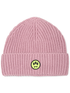 Knit Hat with Logo Motif