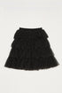 Dot Ruffle Skirt- Long Length