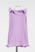 Plisse Party Dress - Pastel/Violet