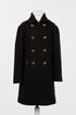 Wool Coat with Gold Buttons