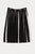 Pleated Knit Skirt - Black/Off White