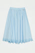 Cotton Skirt with Lace Detail - Skyline