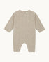 Bowie Cable Knit Romper - Oat Brown