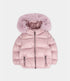 Baby Puffer Parka W Eco Fur Hood - Lavander