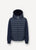 Multi Material Hoodie Jacket - Navy