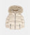 Baby Puffer Parka W Faux Fur Hood - cream