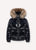 Shiny Puffer Parka with Fur