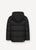 Hoodie Quilted Jacket W Contrast - Black