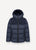 Puffer Parka with Cord Trim - Blue