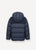 Puffer Parka with Cord Trim - Blue