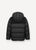 Puffer Parka with Cord Trim - Black