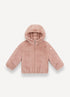 Eco Fur Reversible Puffer Parka- Pink