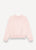 Sweatshirt with Peter Pan Collar - Pink