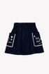 Ruche Sailor Blue Cord Skirt