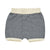 Baby Knit Shorts- Ecru/Navy