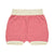 Baby Knit Short- Ecru/Red