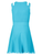 Knit Dress with Logo Print - Blue