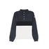 Color block Pique Polo- Grey