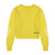 Knit Sweater with Patch- Yellow