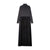 Jersey Top and Velour Bottom Maxi- Black