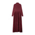 Jersey Top and Velour Bottom Maxi- Plum