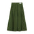 Corduroy Skirt with Big Pockets- Green