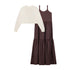 Maxi Dress - Ivory/Brown