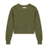 Chunky Knit Crewneck Sweater- Green
