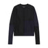 Knit Seamed Sweater- Black