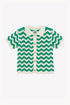 Gilet Ninon Knit Cardigan- Vert Paradise