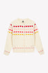 Laligne Heart Print Sweater - Ecru