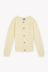 Lilou Heart Embroidered Sweater- Ecru