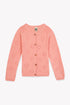 Lilou Heart Print Cardigan - Rose Sunset