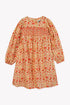 Colette Dress with Smock Design - Fleurs Indiennes