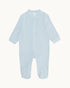 Velour Angel Wing Velour Footsie - Blue