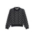 Logo Print  Sweater -black/white