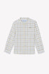 Plaid Mandarin Collar Shirt